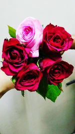 Close-up of rose bouquet