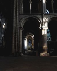 Illuminated historic building at night