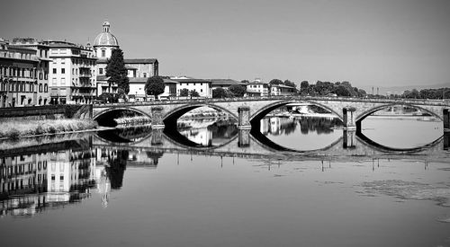 Bridge over river in city
