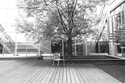 View of building with trees in background