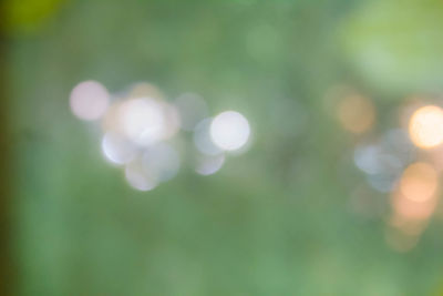 Defocused image of illuminated lights