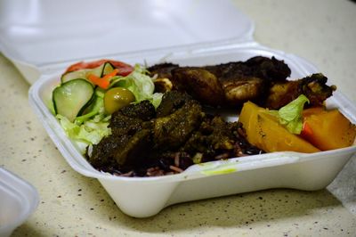 Close-up of food in plate