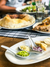 Close-up of food in plate