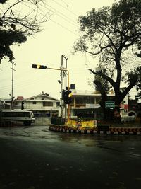 View of buildings along road