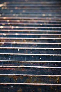 Full frame shot of metal grate