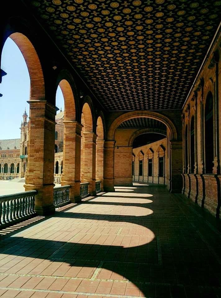 LOW ANGLE VIEW OF CORRIDOR