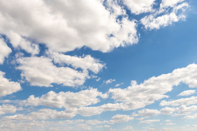 Low angle view of clouds in sky