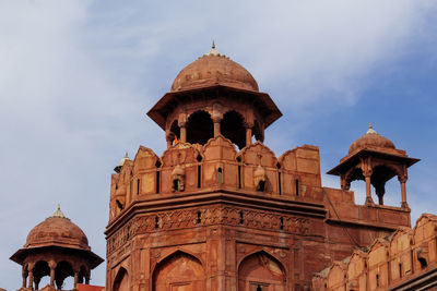 Low angle view of historic building against sky