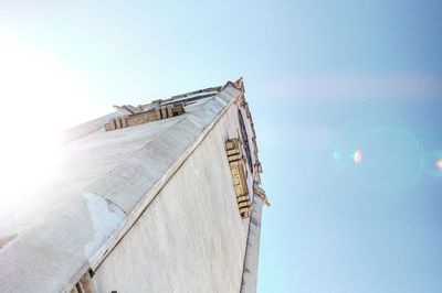 Low angle view of built structure against sky