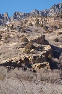 Scenic view of mountains