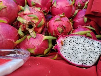 Full frame shot of fruits for sale in market