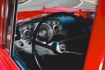 Close-up of vintage car