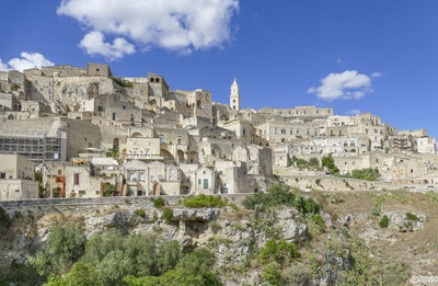 Impression around matera in the region of basilicata in southern italy