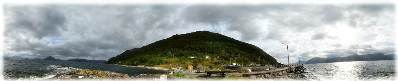 Panoramic view of sea against sky