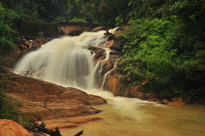 View of waterfall