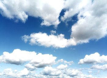 Low angle view of clouds in sky