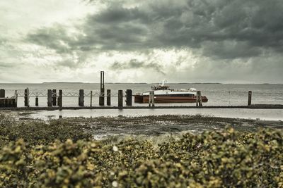 Scenic view of sea against sky