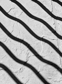 Full frame shot of shadow waves in black and white 