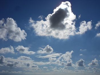 Low angle view of clouds in sky