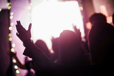 Crowd at music concert