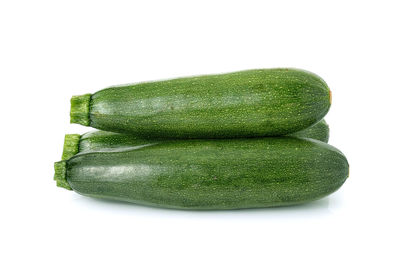 Close-up of green beans against white background