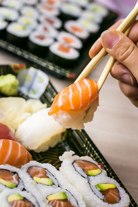 Close-up of sushi