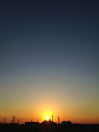 Silhouette of trees at sunset