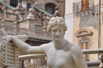 Statue of historic building