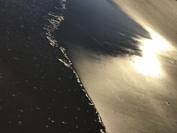 High angle view of beach against sky