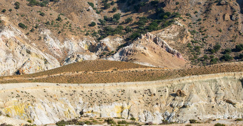 Volcanic crater stefanos in the lakki valley of the island nisyros greece