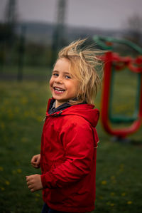 Portrait of smiling boy