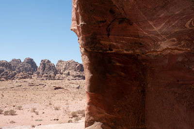 Rock formations in desert