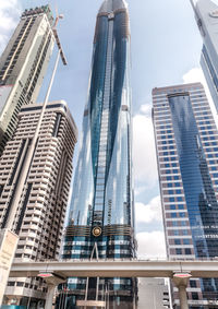 Low angle view of buildings against sky