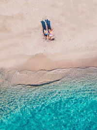 People enjoying in sea