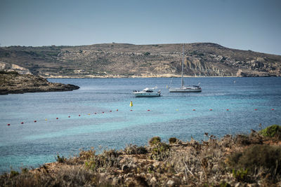 Scenic view of sea