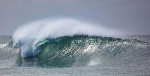 View of sea wave against sky