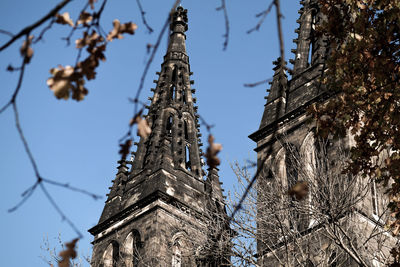 Low angle view of church against sky