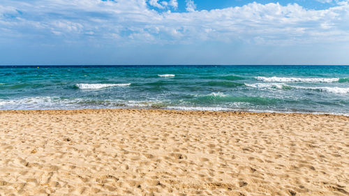 Costa daurada summer vacation by the sea with sandy beach