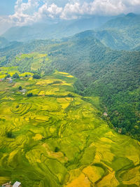 Aerial view of landscape against sky