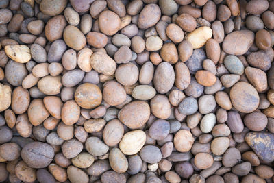 Full frame shot of pebbles