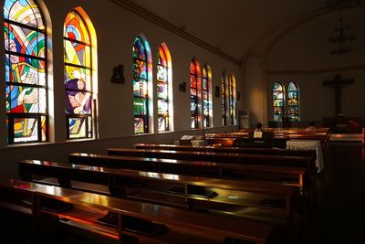 Empty seats in church