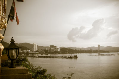 View of cityscape against the sky