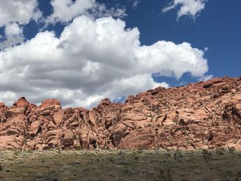 Scenic view of rocky mountains against sky