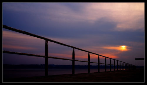 View of cloudy sky at sunset