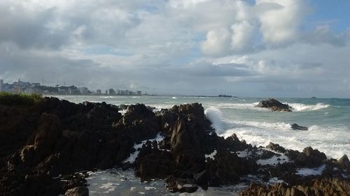 Panoramic view of sea against sky