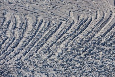 Full frame shot of cracked land