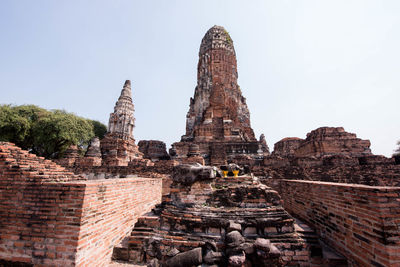 Low angle view of historical building against sky