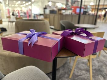 Close-up of gift box