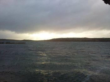 Cloudy sky over sea