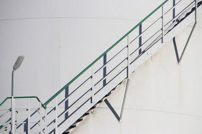 Low angle view of staircase against building